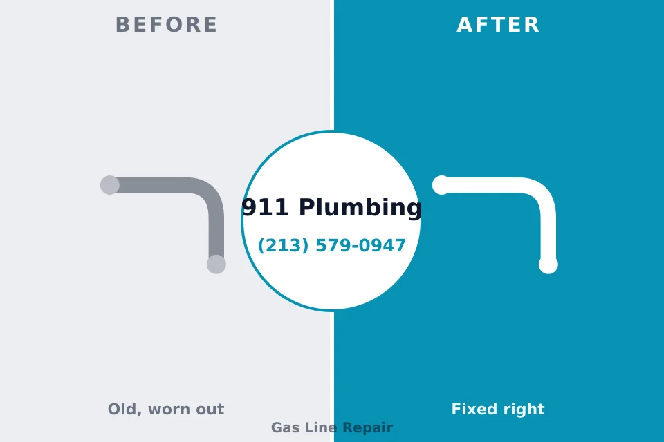 Before and after: plumbing repair Mill City, OR